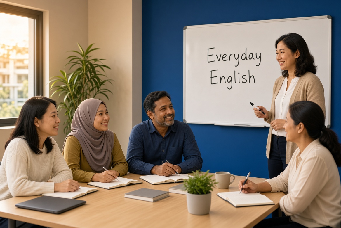 Night English class for working adults